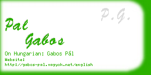 pal gabos business card